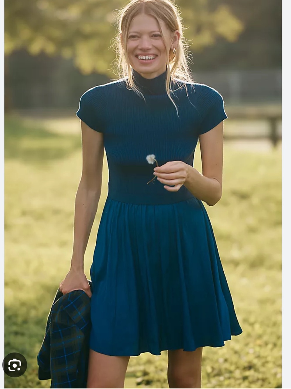 Anthropologie “The Thea Short Sleeve Twofer Mini Dress”!
